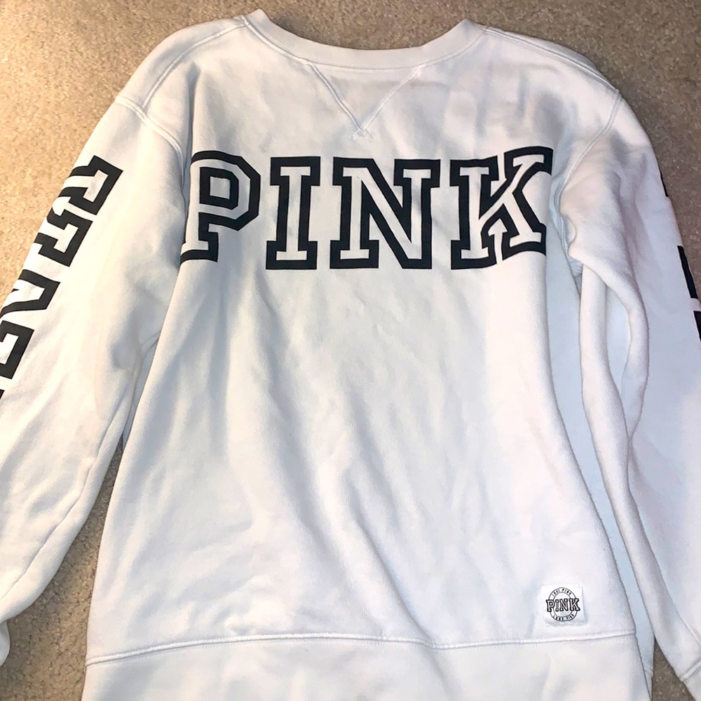 Women’s White PINK crewneck
